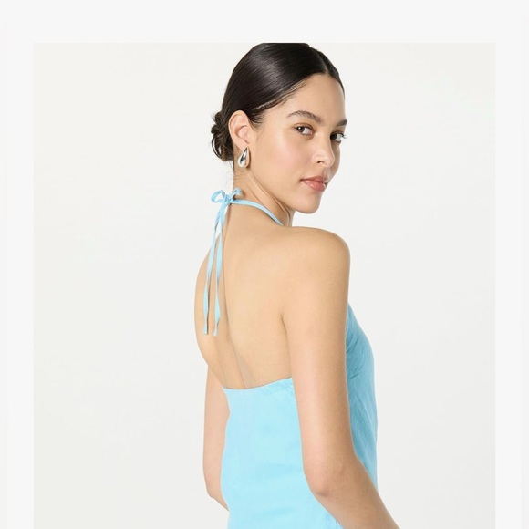 Linen Maxi Ciga Halter Dress - Picture 3 of 9